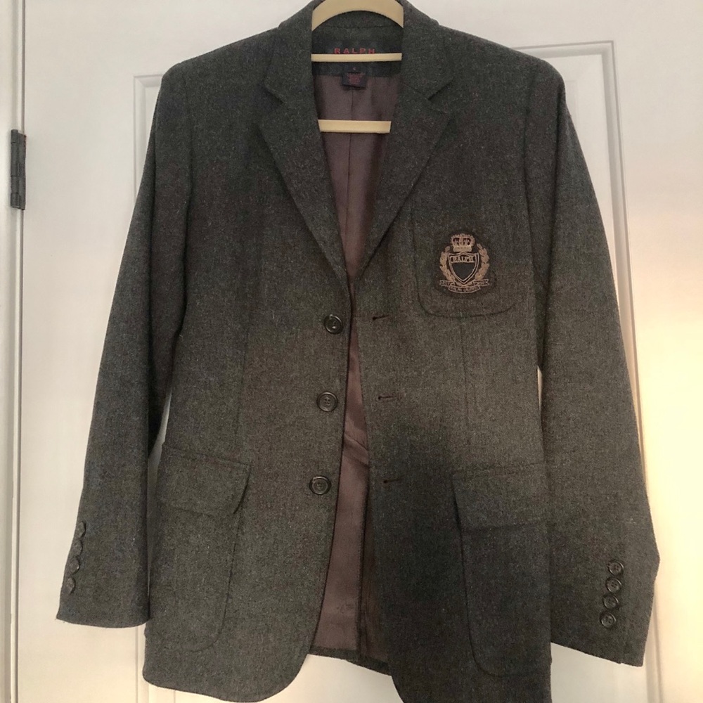 Vintage Ralph Lauren Crested Ladies Blazer